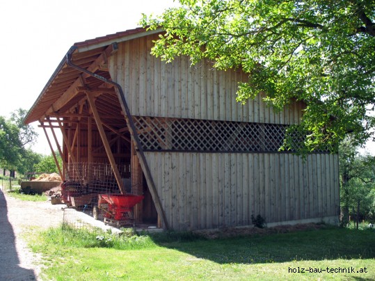 Landwirtschaft Holzbau Maschinenhalle